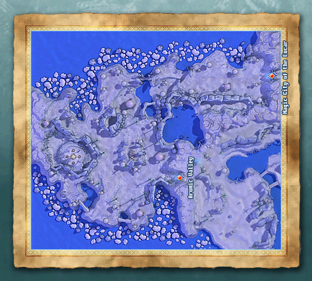 Mana Snowfields minimap